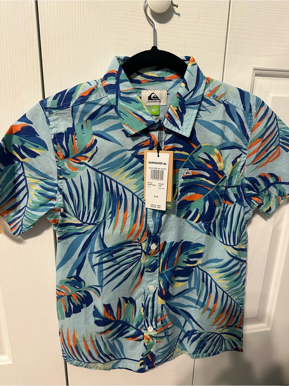 Quiksilver Hawaiian Short-Sleeve Button-Down